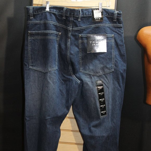 Men's TRUST Jeans Size 44 x 32 Dark Blue - Picture 6 of 13